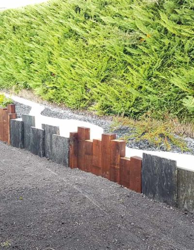 Clôture ardoise, bois par Cap'Paysages, paysagiste, à La Brède, Martillac, Cadaujac, Villenave d'Ornon, Léognan, Audenge, bassin d'Arcachon