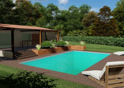 Léognan, Martillac, la Brède, Villenave d'Ornon, Saucats, Cap'Paysages réalise les plans en 3d de votre jardin.