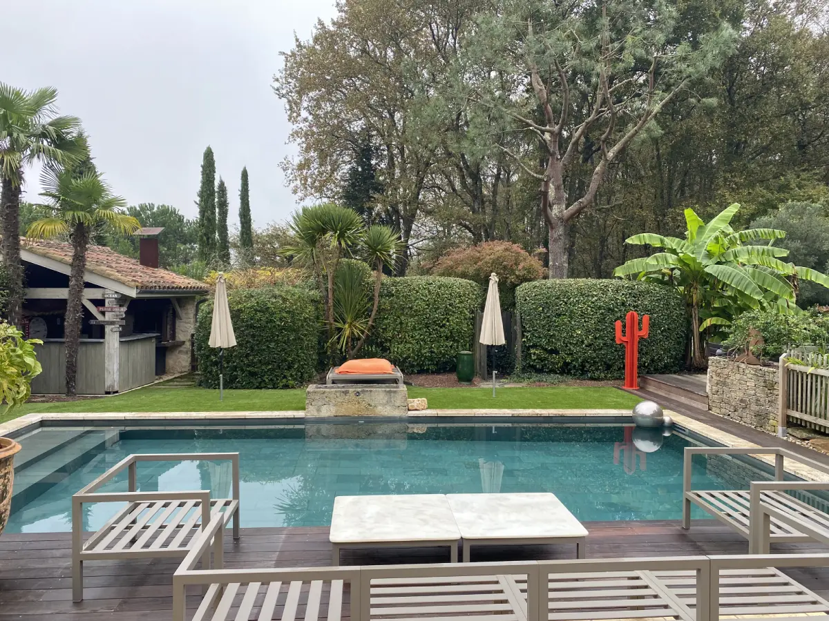 Pergolas bois par Cap'Paysages à La Brède en Gironde et sur la bassin d'Arcachon, Cap-Ferret