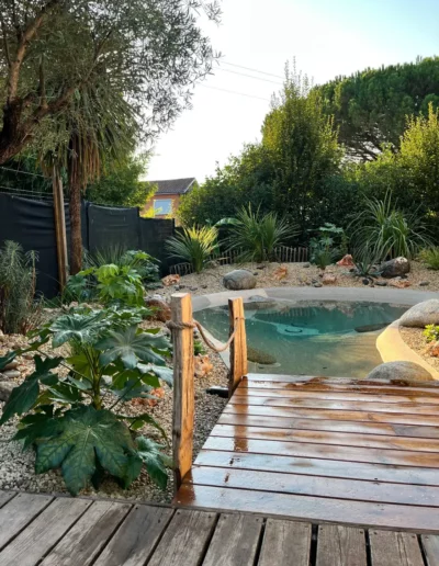 Une réalisation Cap'Paysages, paysagiste et concepteur de piscine lagon à Audenge et en Gironde