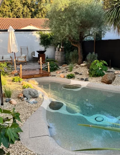 Cap'Paysages, paysagiste spécialiste de la piscine lagon en Gironde